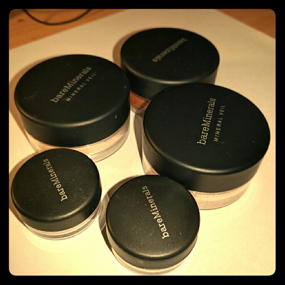 BareMinerals face powders and eyeshadow