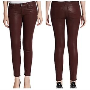 Super skinny burgundy Krista jeans