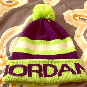 Brand new purple and green jordan hat.