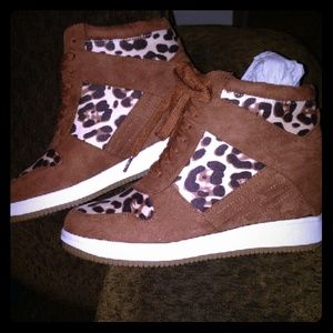 Forever 21 Leopard print wedges