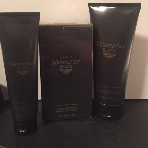 Avon's Mesmerize Black for Men 3 of set