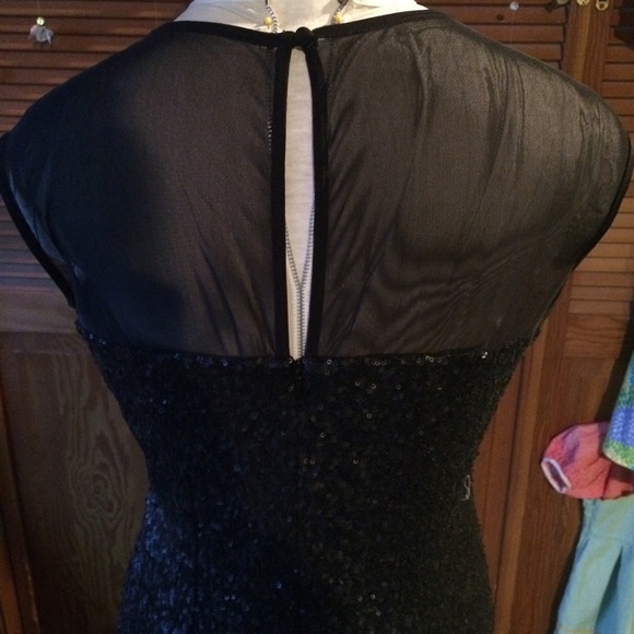 NWOT Black Sequined Dress - Picture 3 of 4