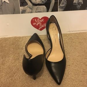 Jessica Simpson "leather" pumps