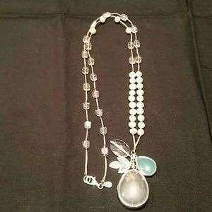 Silpada Necklace - Pearl, Sterling Silver, Teal!
