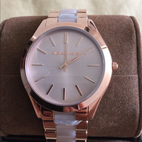 NWT Michael Kors Slim Runway BlushRose Gold MK4294