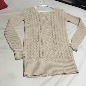 Cable Knit Beige Sweater