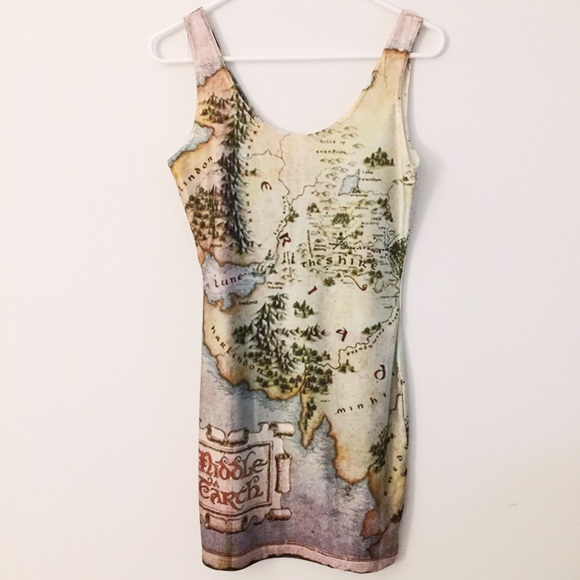 LOTR Middle Earth Map Dress