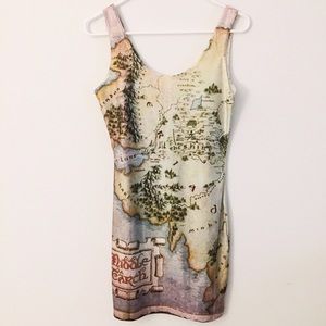 LOTR Middle Earth Map Dress