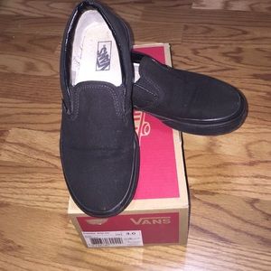 Black slip on vans