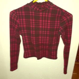Red and Black Longsleeve Turtleneck