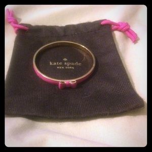 Kate Spade Pink bow bangle