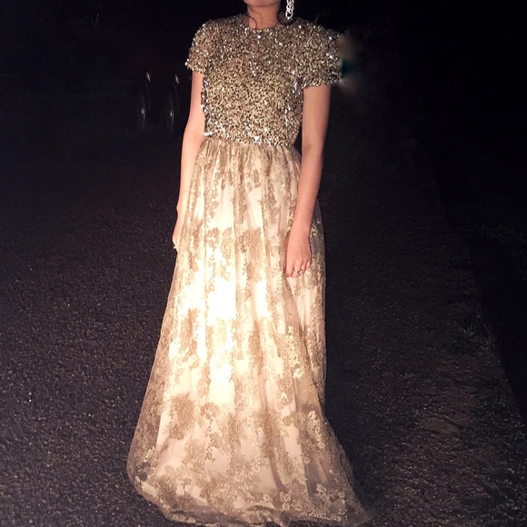 Gold sequence dress!!!