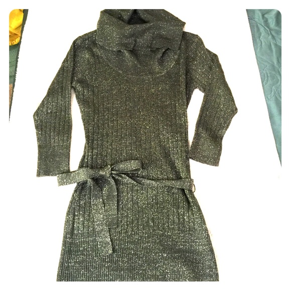 Sparkly sweater dress