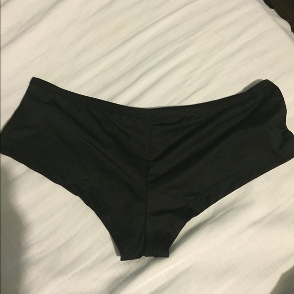 Black booty shorts
