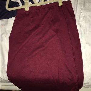 dark red maxi skirt from Nordstrom