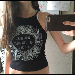 Black crop top tank!