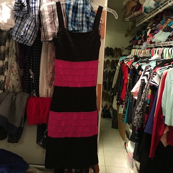 nwt pink and black wetseal dress xs - Picture 2 of 3