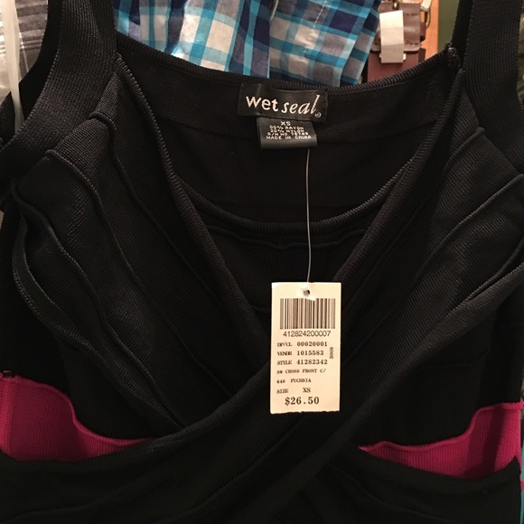 nwt pink and black wetseal dress xs - Picture 3 of 3