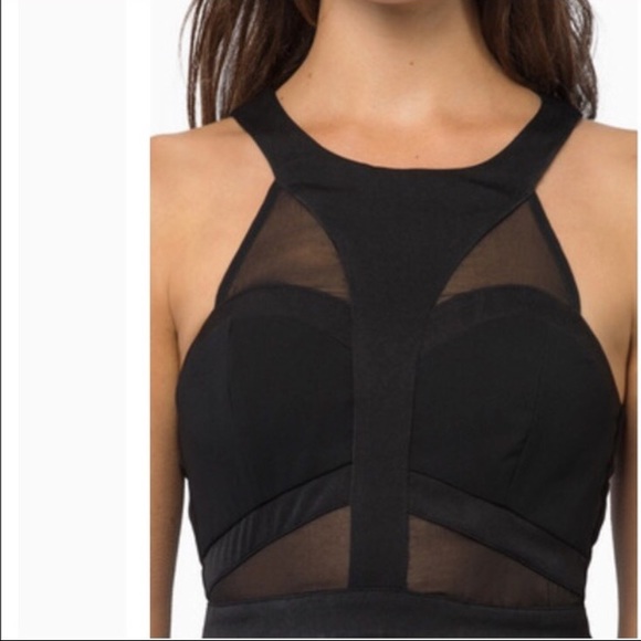 NWT Tobi: mesh cut out black dress - Picture 2 of 3