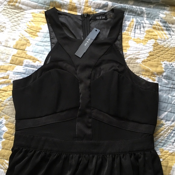 NWT Tobi: mesh cut out black dress - Picture 3 of 3