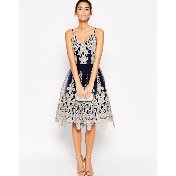 Cami Dress with Lace by Chi Chi London SOLD - Picture 1 of 3