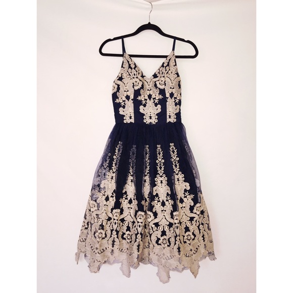 Cami Dress with Lace by Chi Chi London SOLD - Picture 3 of 3