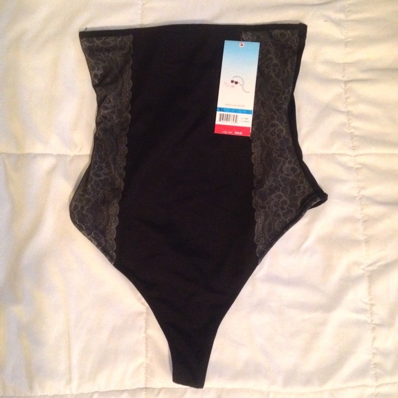 High waist thong spandex.