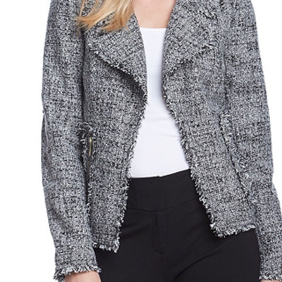 30% OFF BUNDLES Michael Kors Black Frayed Jacket - Picture 3 of 4