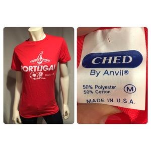 Vintage 86 World Cup Portugal/Mexico Tshirt