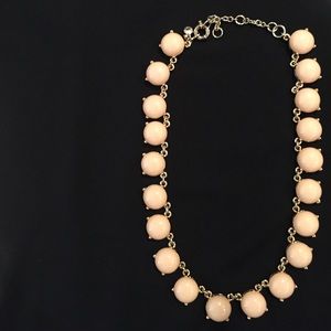 J. Crew factory cabochon necklace in light peach