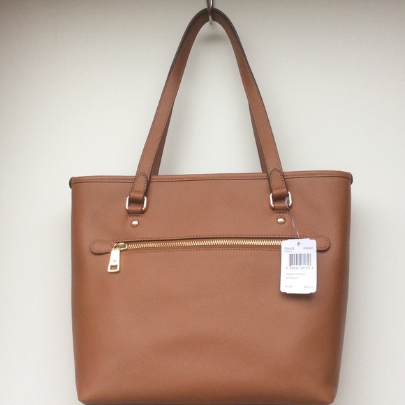 NWT 🔶 COACH Crossgrain Zip Top Tote - Picture 2 of 4