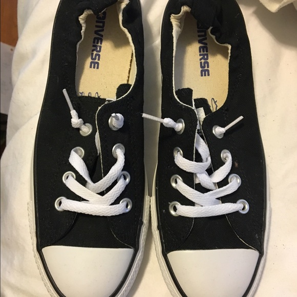 Converse Shoes - Black Converse Slip-Ons Sz9- Never Worn