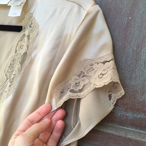 Liz Claiborne muted gold silk blouse. Size 14