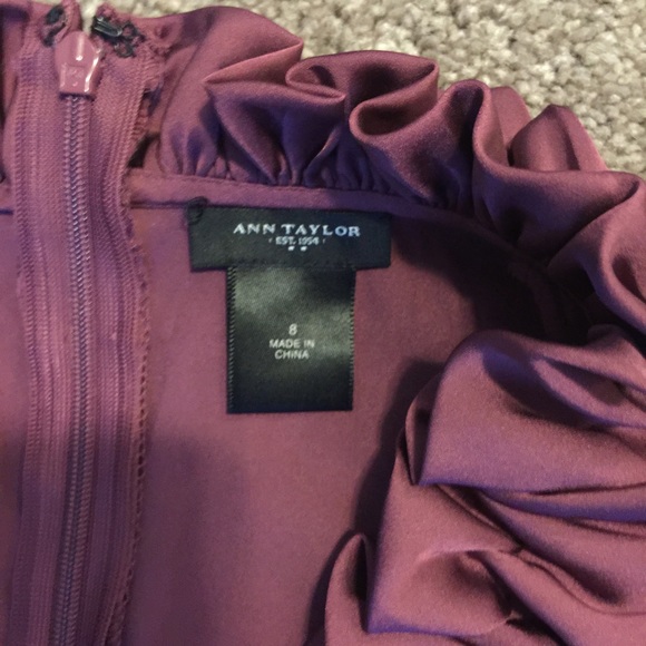 Ann Taylor Satin Ruffle Tank - Picture 3 of 4