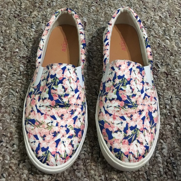 JCrew floral Slip ins