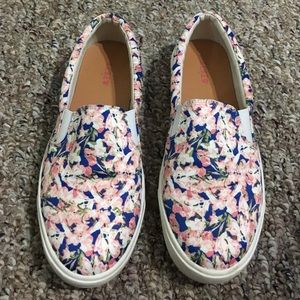 JCrew floral Slip ins