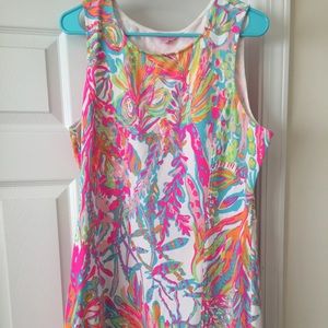 Lilly Pulitzer whiting cut out shift xl