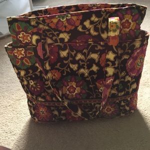 Vera Bradley Go Round Tote in Suzani
