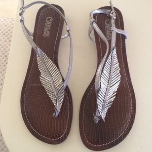 Silver Carlos sandals