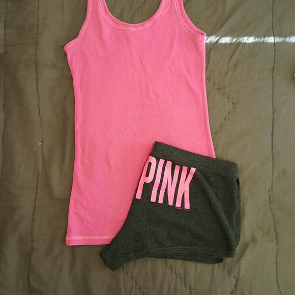 Pink sleep shorts
