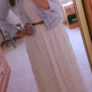 ISO cross stitch maxi dress