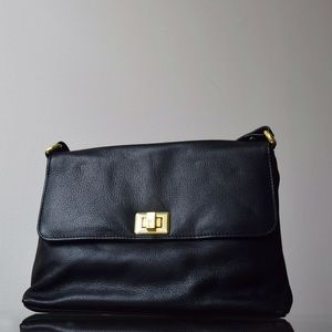 Black Leather Crossbody " season ending sale"