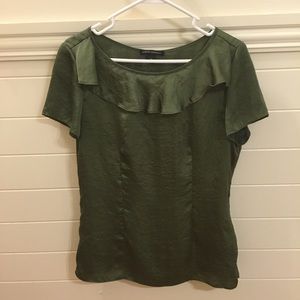 Banana Republic army green top