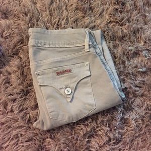 Hudson skinny jeans! Khaki/olive green color