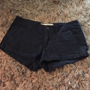 A&F navy shorts