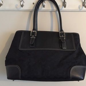 Authentic black coach purse