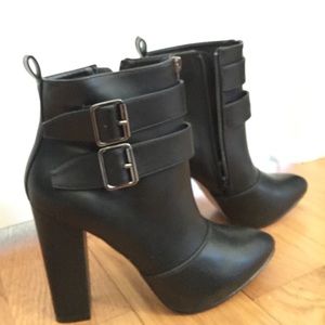 Black booties- never worn!