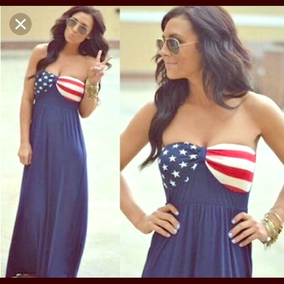 American flag maxi dress. Size small but runs long