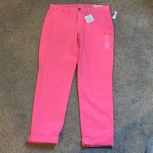 Gap pink straight leg pants. NWT
