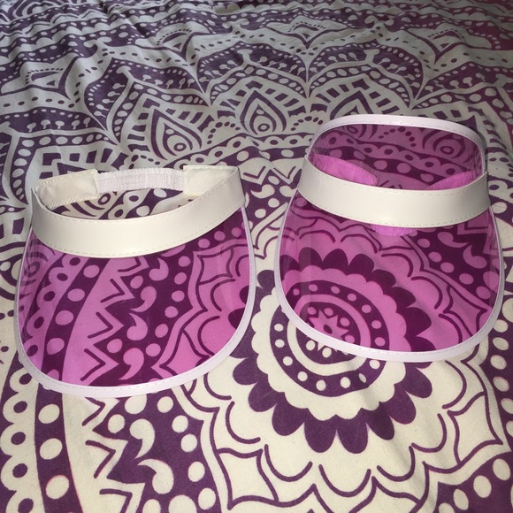 Clear pink visor 90's with or without top bill!!